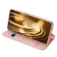Samsung Galaxy S21 Case Handytasche Ledertasche Standfunktion DeLuxe Rose/Gold