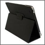 iPad 2, Case, Handytasche, Ledertasche mit St&auml;nder funktion ( Schwarz )