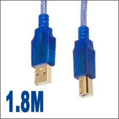 USB Kabel AM auf BM ( Blau, 1,8 Meter )